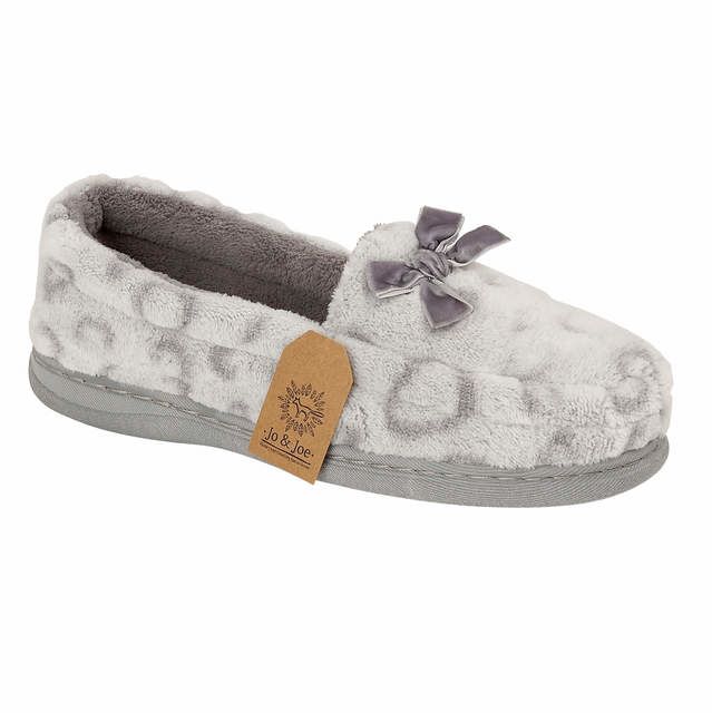 Jo and Joe Mabel Grey Womens slippers 0509-00